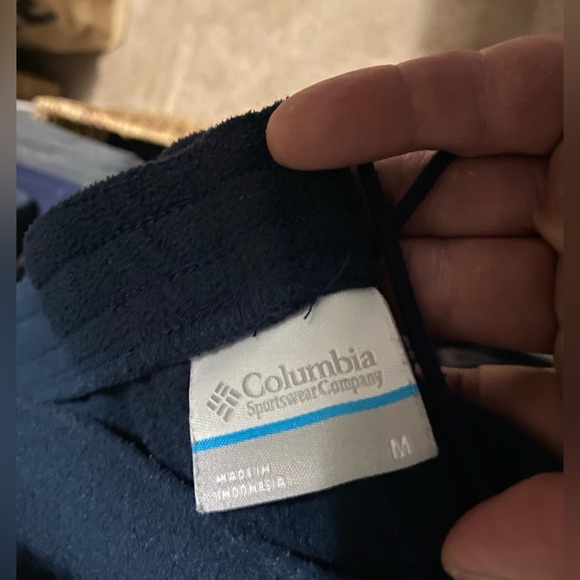 Used Mens Size Medium Columbia Fast Trek II Fleece Pant Collegiate Navy - Picture 2 of 4
